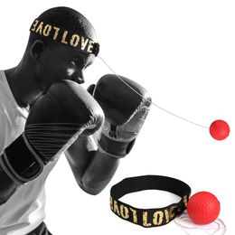 Boksballen Boksen Snelheidsbal Op het hoofd gemonteerde PU Punchbal MMA Sanda Training Hand Oogreactie Thuis Zandzak Fitnessapparatuur 230824