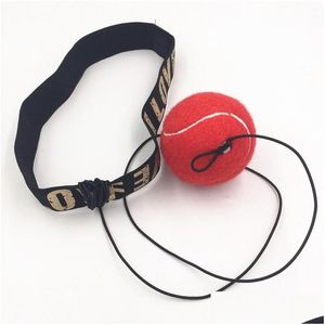 Punching Balls Combattez l'équipement de boxe avec un bandeau pour l'entraînement de vitesse réflexe, livraison directe rouge, fournitures de fitness en plein air Dhdlg
