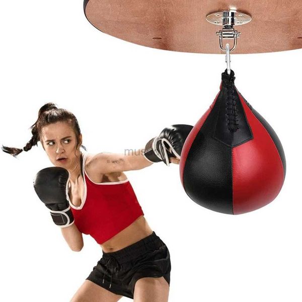 Punching Balls PU Leather Boxing Bag table Reflex Fight Speed Balls Fitness Training Martial Exercise Workout Boxing Equipment HKD230720