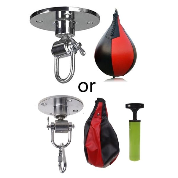 Punching Balls Sacs de sable Swivel Pear Speed Punching Ball Base Hook Mount Kit Punch Bag Speedbag Boxe Muay Thai Punch Boxe MMA Fitness Sports E 230530