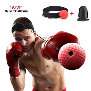 Punching Balls WorthWhile Kick Boxing Reflex Ball Head Band Fighting Speed Training Punch Muay Tai MMA Exercise Equipment Accessories 230824