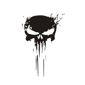 Punisher Skull Sticker 3D Voertuig Decal Bloed Reflecterende Stickers Auto Motorfiets Snowboard Laptop Bagage Decals Styling Accessoires