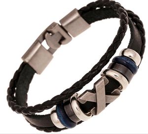 Punk Armband Sieraden Fabriek Directe Koeienhuid Armband Retro Lederen Ketting
