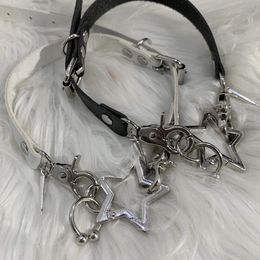 Collier à collier étoilé à cinq points Collier de mode en métal pour femmes rive Rock Rock Gothic Y2K Jewelry 240511