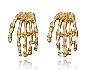 Punk Gold Color Hand Shape Moucles d'oreilles pour les femmes Personnalité Alloy Géométriques Stumes d'oreille Bijoux de boucles de mode bijoux Who2664043