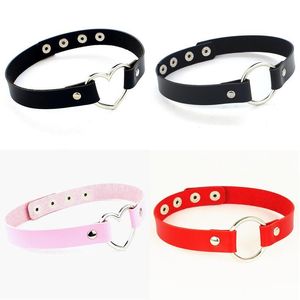 Punk Gothic Ceinture Collier Collier PU Cuir sur Cou Boucle Colliers Bijoux pour Femmes Parti