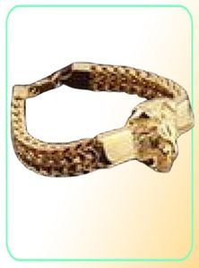Punk sieraden Figaro ketting heren armband roestvrij staal zilver kleurgold kleur leeuw kop armband heren manchet armband 866 inch cx8543920
