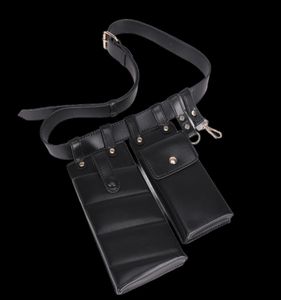 Punk Pu Leather Fanny Pack Taille Bag Belts For Woman Schoudertas Mobiele telefoon Packs borst vrouwelijke portemonnee Crossbody taille tas T200426787295