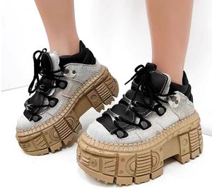 Punk lovertjes loafers ontwerper spanje dames platform contrasterende kleuren sneakers bloemen platte hiel ronde teen dame feest enkele schoenen 94023