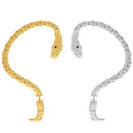 Boucles d'oreilles Punk en forme de serpent en métal, design froid, boucles d'oreilles de couple de niche européenne et américaine, tempérament