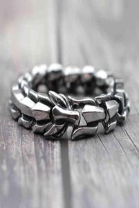 Bracelet punk en acier inoxydable Bracelet noir or argent couleur hommes braclet de rue hip hop pour les bijoux masculins homme1510058
