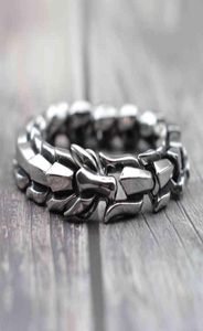 Bracelet dragon en acier inoxydable punk Black Gold Silver Color Men Braclet Hip Hop Street Hop pour mâle Homme1641267