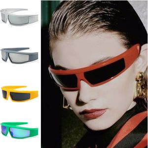 Gafas de sol Punk, gafas de sol rectangulares Unisex, montura de gran tamaño, gafas Anti-UV, gafas con personalidad sencilla, gafas ornamentales