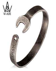 Punk Vintage outils clé manchette Bracelets Bracelets en acier inoxydable 316L moteur Biker bracelet pour hommes femmes Gift6657056