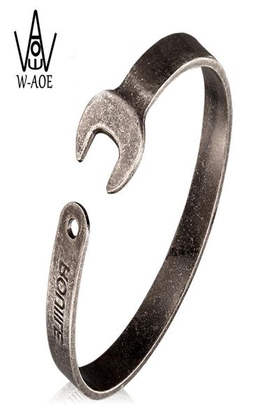 Punk Vintage outils clé manchette Bracelets Bracelets en acier inoxydable 316L moteur Biker bracelet pour hommes femmes Gift9624797