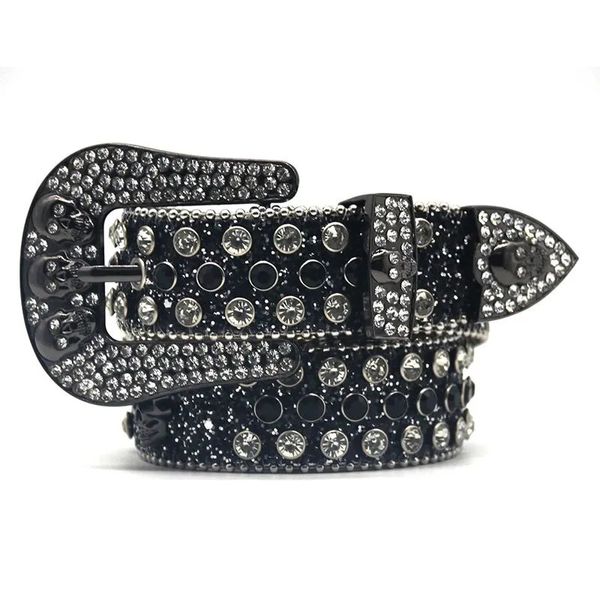 Punk Y2K ceintures occidentales mode luxe sangle diamant ceinture large boucle Cowgirl Cowboy PU cuir hommes jean tendance 220509