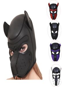 PUP PUPPY Play Dog Hood Mask BDSM Bondage Bondage Mestivo Mask Mask Hood Hood Pet Jugar Juguetes Sexo para parejas314O2794639