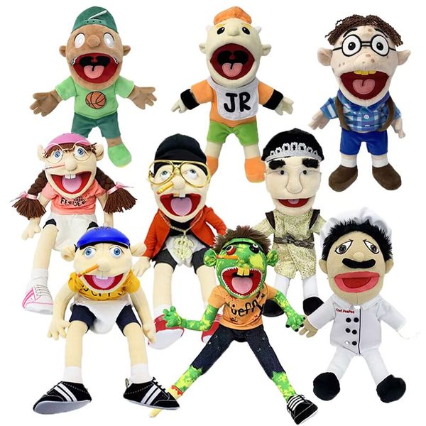 Títeres 1/2/4 piezas Jeffy Marioneta de mano Feebee Rapero Zombie Muñeco de peluche Juguete Programa de entrevistas Muppet Actividad para padres e hijos Casa de juegos Regalo para niños 230729