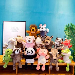 Puppets 30cm Cute Whole Body Animal Hand Puppet Plush Toy Kindergarten Story Interactive Props Parent-child Game Glove Dolls 230919