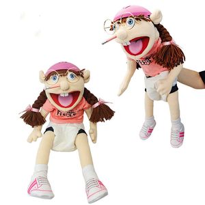 Marionnettes 60 cm Grand Jeffy Feebee Marionnette En Peluche Chapeau Jeu Jouet Garçon Fille Dessin Animé Main Marionnette En Peluche Poupée Talk Show Party Props Cadeau De Noël 230621