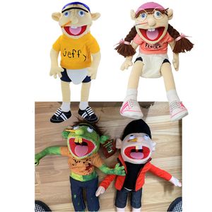 Puppets 60 cm grote Jeffy handpop pluche pop knuffel speelgoed figuur kinderen educatief geschenk grappig feest rekwisieten kerstpop speelgoed poppenspel 230817