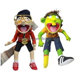 Marionetas 60 cm Nt Feebee Jeffy P Puppet P Hat Juego Juguete Niño Niña Dibujos animados Mano Pie Muñeca Talk Show Party Props Regalo de Navidad Entrega de gota T Dhrp2