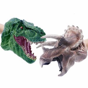 Puppets Kinderen Gift Dinosaurus Figuren Handpoppen Handschoenen Zachte Vinyl Handschoenen Kinderen Speelgoed Model Gift Dinosaurus Handpop Figuur Speelgoed 230726