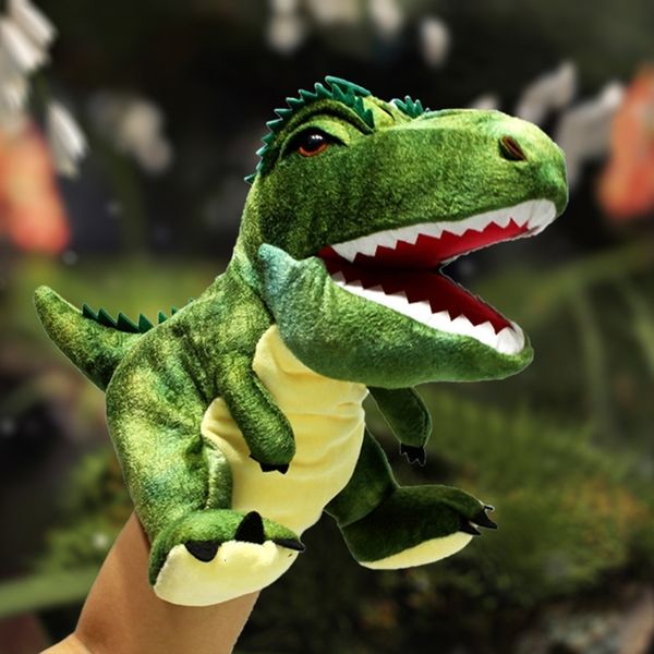 Títeres Niños Felpa Dino Marioneta de mano Actividad Niño Niña Juego de rol Antes de acostarse Historia Props Dinosaurio Descompresión Juguete Muñeca 230714