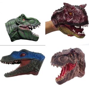 Puppets Dinosaur Hand Puppets Zacht Rubber Dinosaurus Speelgoed Jurassic Raptor Realistische Marionet Dinosaurus Hoofd Handpop Figuur Speelgoed 230803