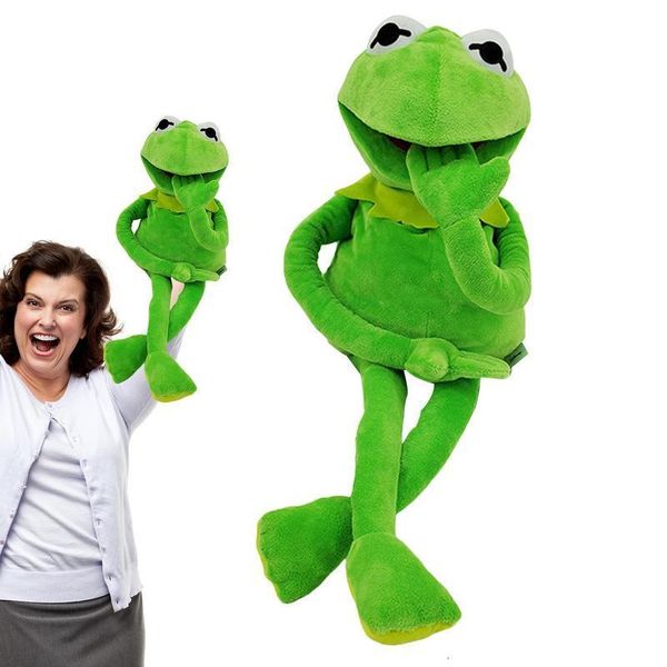 Marionnettes Kermit Grenouille En Peluche Marionnette À Main Animal En Peluche Bouche Ouverte Comète Enfants Poupée Garçons Filles Jouets Famille Fête Jeu Cadeaux 230719