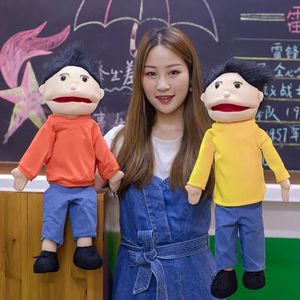 Puppets Kindergarten Educational Hand Puppet For Boy Girl Large Plush Puppet Doll Story Language Plush Toy for Kids Christmas Gifts 231109