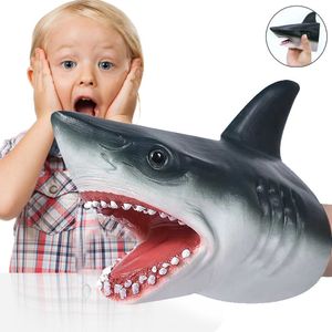 Marionnettes Requin Marionnette Tête D'animal Gants Enfants Jouets Cadeau Marionnette À Main pour Histoires Requin Modèle Figure Jouet Gag Blagues Enfants Cadeaux 230627