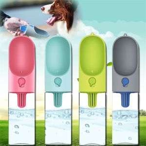 Puppy Cat Feeding Water Bottle Portable 400ML Dog Outdoor Waters Dispenser Pet Leak Proof Bowls Supplies 89cz CY