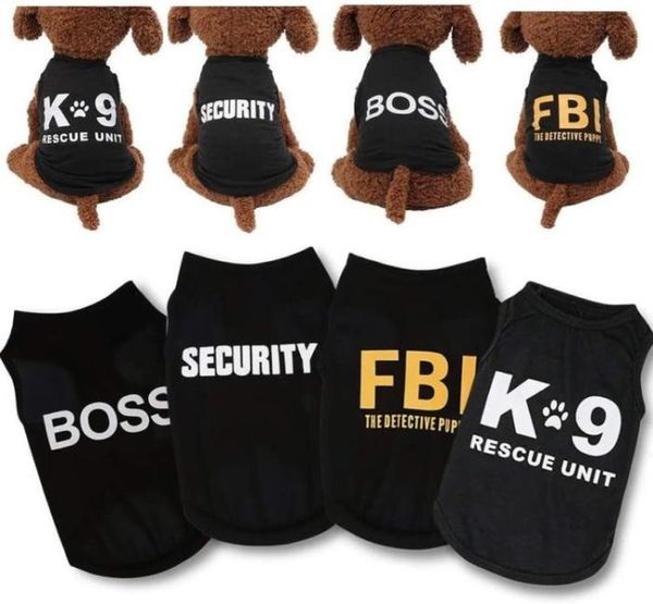 Ropa para cachorros, camisa de verano para perros pequeños y niños, trajes para mascotas masculinas, ropa para gatos, chaleco de seguridad negro 6547032