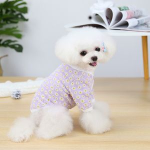 Chiot chien vêtements animaux vêtements hiver fournitures pour animaux de compagnie amour daisy cardigan