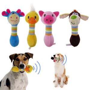 Puppy pluche toets speelgoed kauw pieperdieren gevormd veilig niet-toxisch huisdierenspeelgoed