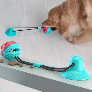 Chiot jouer amusant balle à mâcher chien jouet chien balle jouets nettoyage des dents pour animaux de compagnie mâcher des jouets de distribution de nourriture toutes les races tailles