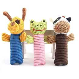 Puppy-tanden Dental Toys Gums kauwt bijt-resistente maïs veet poppenpet bijtende geluiddog pluche speelgoed