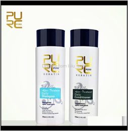 PURC Daily Hair Shampoos en Conditioner voor het rechtzetten van afvlakking Reparatie vrouwelijke mannelijke haren zorg 2pcset 200 ml vulgr shampoocond8033845