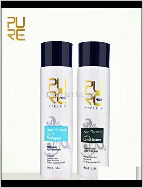 Shampooings et revitalisant Purc Daily Hair pour lisser le lissage de lissage de la réparation féminine mâle soins 2pcSet 200 ml vulgr shampoocond8006746