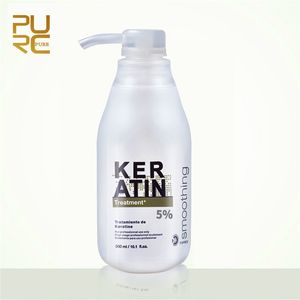 Tratamiento de reparación de cabello de queratina pura formalina 5% alisador de cabello rizado profesional extensiones de cabello tratamientos de cuero cabelludo brillante