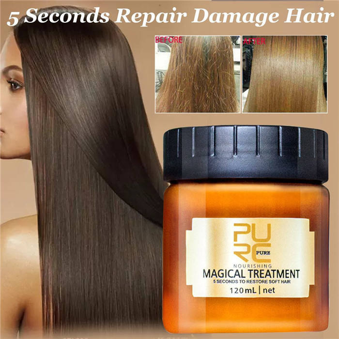 PURC Magical Treatment Hair Mask 120ml 5 Second Repairs Damage Restore Mjukt hår viktigt för alla hårtyper Keratin hårbotten