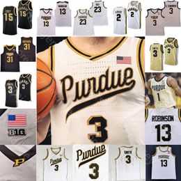 Purdue Boilermakers Basketball Jersey NCAA College Zach Edey Fletcher leyer Braden Smith Lance Jones Myles Coin Heide Robinson Ivey Furst