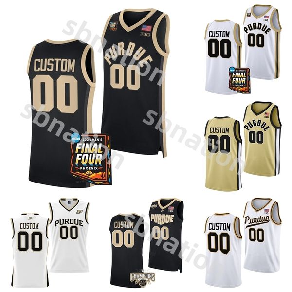 2024 Purdue Boilermakers Basketball Jersey NCAA College Numéro de nom personnalisé cousé Men de jeunesse