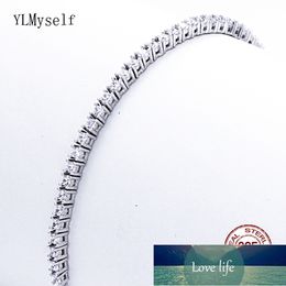 Pure 925 zilveren sieraden 15-21 cm tennisarmband 2mm zirkonia verjaardag cadeau echte sterling zilveren armbanden fabriek prijs expert ontwerp kwaliteit laatste