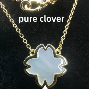 pure klaver ketting designer sieraden vier blad ketting bijoux voor vrouwen kettingen designer luxe ketting mode ketting 5a kwaliteit zonder brandd doos gratis verzending