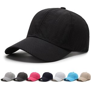 Ademvolle honkbalhoeden pet voor vrouwen hoed verstelbaar katoen en mesh honkbal zon caps zwart 211242