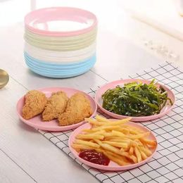 Pure Kleur Huishoudelijke Plastic Saus Snack Dessertbord Sushi Japanse Snoep Gerechten Desktop Vuilnisbak Keuken Accessoires