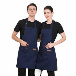 Couleur pure Cuisine Apr Cuisine Pour Femme Hommes Chef Serveur Café Boutique BBQ Coiffeur Aprs Cadeau Bavoirs En Gros h7VA #