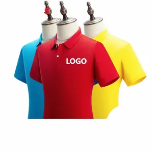 Pure kleur revers POLO shirt zomer fi ademende heren en dames korte mouwen tops op maat borduurwerk afdrukken LOGO 2021 d7lZ #